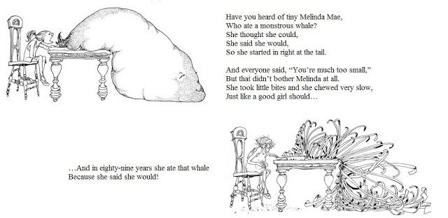 This poem from Shel Silverstein reminds us that perseverance wins the day.