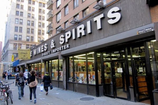 warehouse wines and spirits store front nyc 