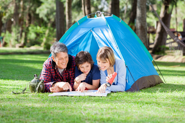 staycation backyard camping