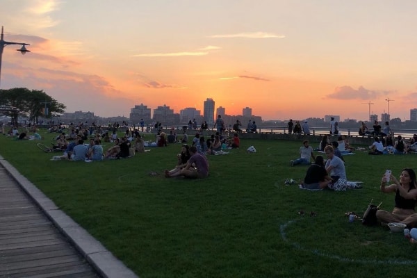 Hudson River Park at Sunset