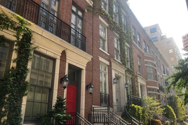 Bethune Street Townhouses in the West Village