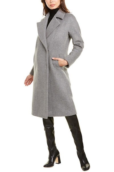 Les Copains Long Wool Coat