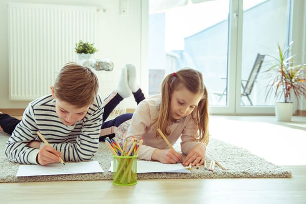 Let your kids enjoy the freedoms of homeschooling and study while laying down if they wish.