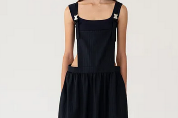 Buckle Strap Pinafore Dress 