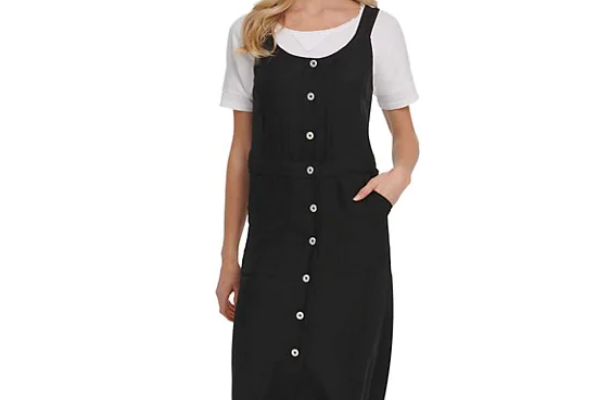 DKNY pinafore dress