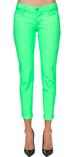 neon green jeans