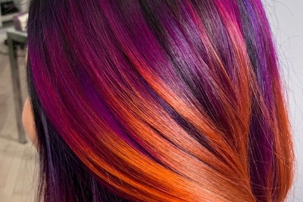 Try out sunset hairstyle on Pride month.