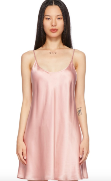 silk pajamas slip dress