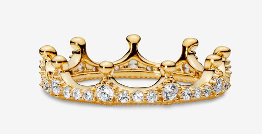 gold crown pandora rings 