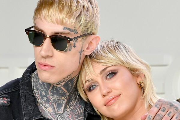 Miley Cyrus with brother Trace Cyrus