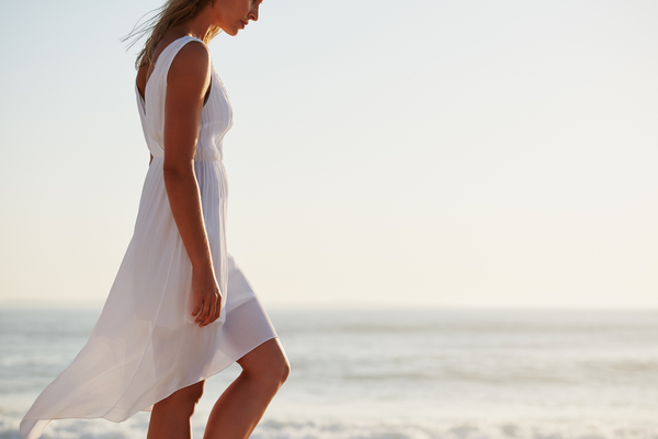 white summer dress for vacation 