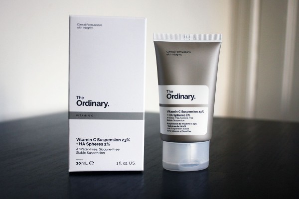 The Ordinary Vitamin C Suspension23% + HA Spheres 2% for your face.