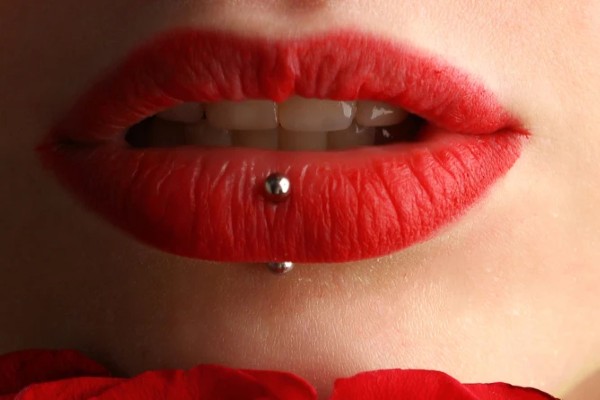 Lip piercings are cool and trendy.