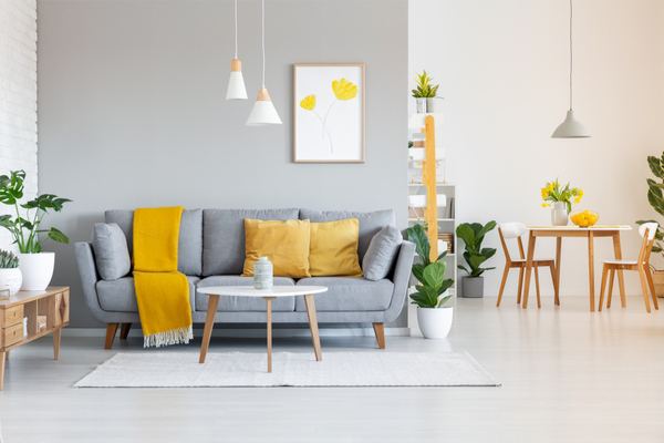 yellow aesthetic home 