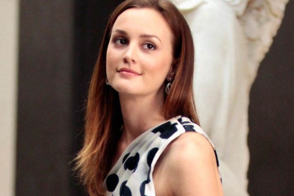 Blair Waldorf wearing polka dots.