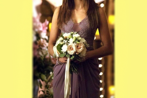 Elena in Her Bridesmaids Dress