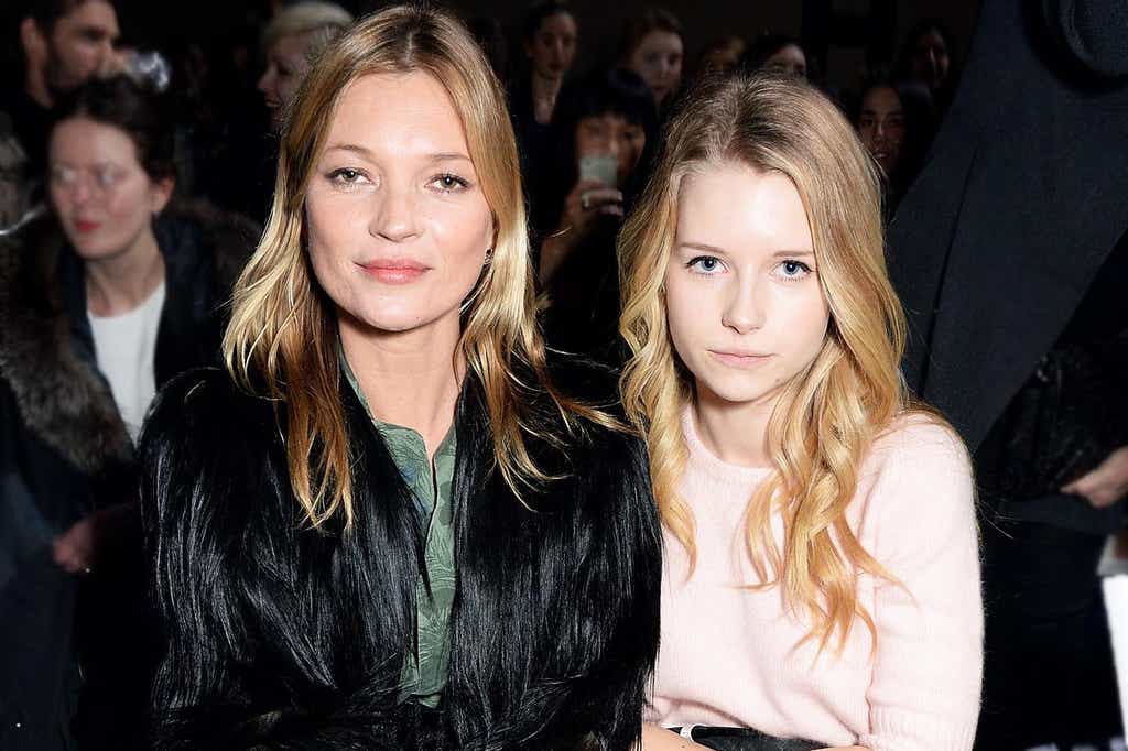 Lottie Moss and older sister, Kate Moss