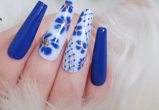 Floral Fantasy Blooming Gel Nail design Image