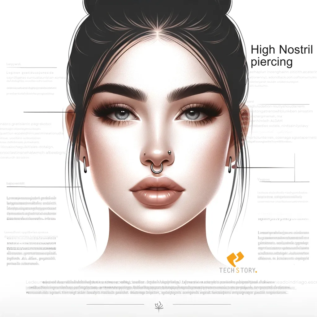 Infographic for High Nostril Nose Piercing