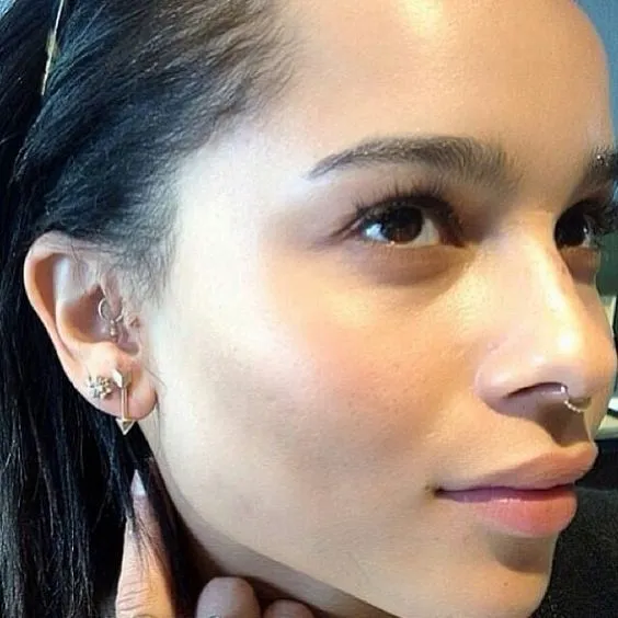 Zoe Kravitz with Nose Piercing