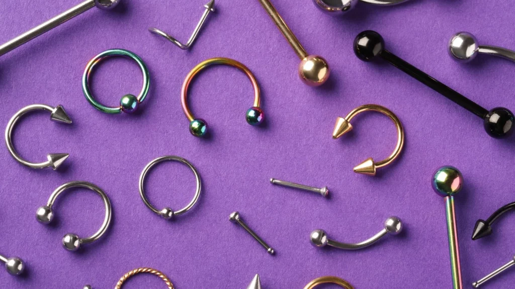 Different types of piercings