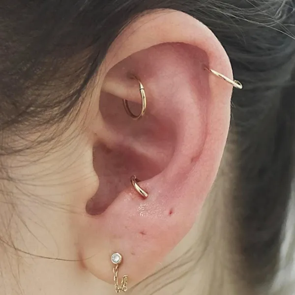 Hoops and Rings Anti-Tragus Piercing